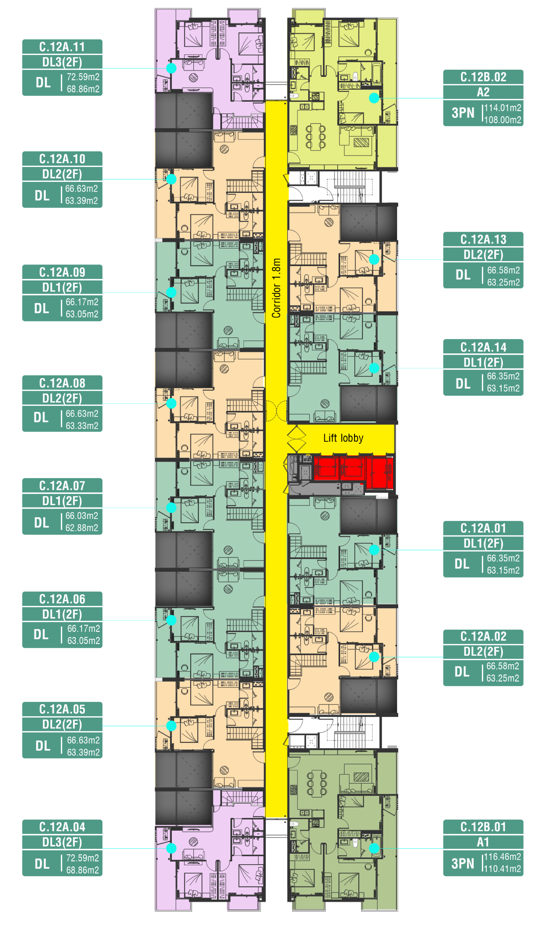 Duplex tầng 13