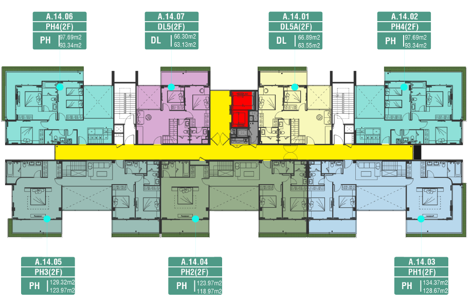 Duplex tầng 15