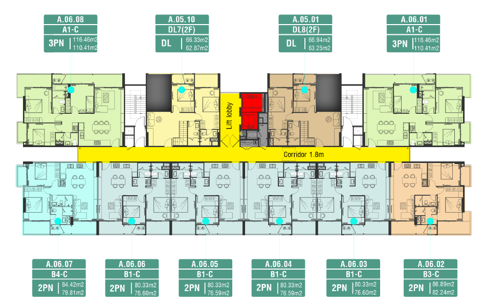 Duplex tầng 6