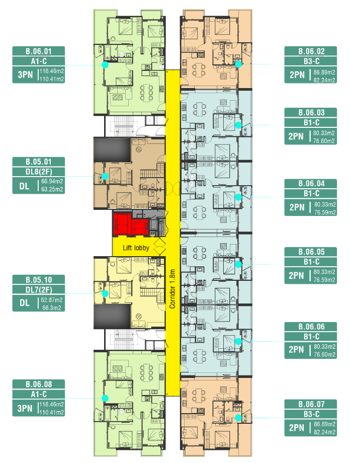 Duplex tầng 6