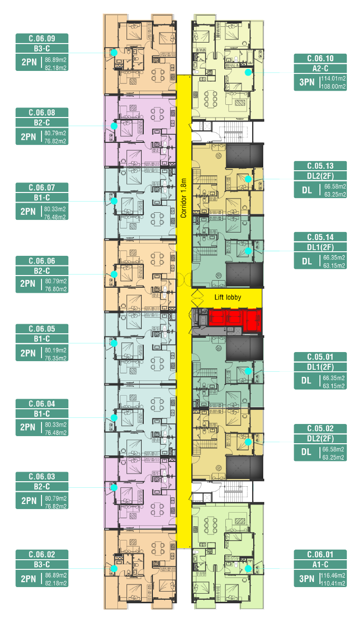 Duplex tầng 6