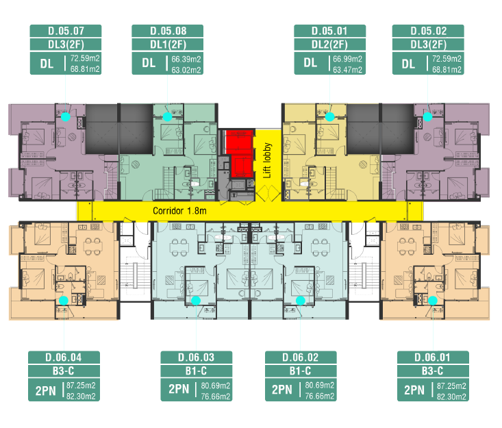 Duplex tầng 6