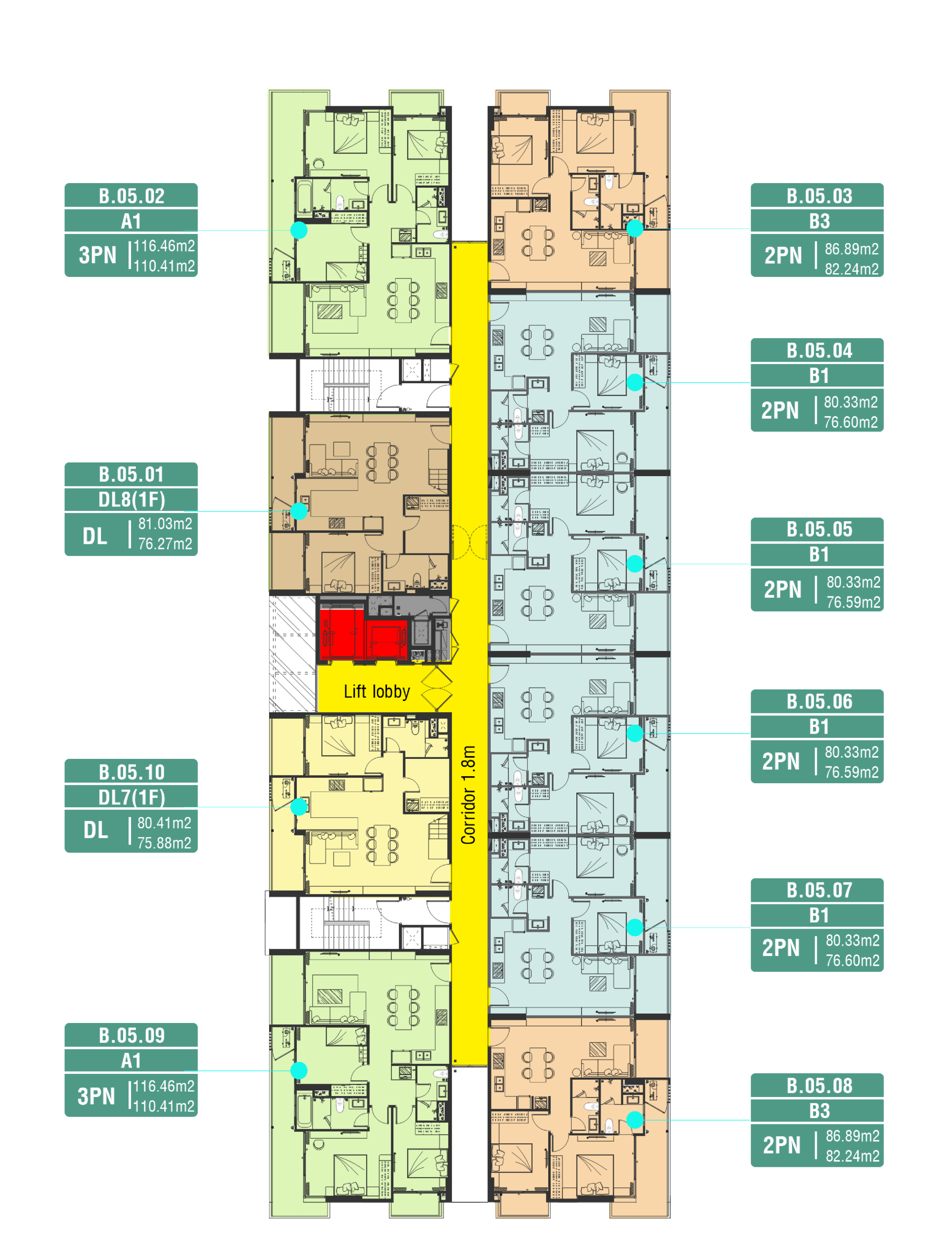 Duplex tầng 5