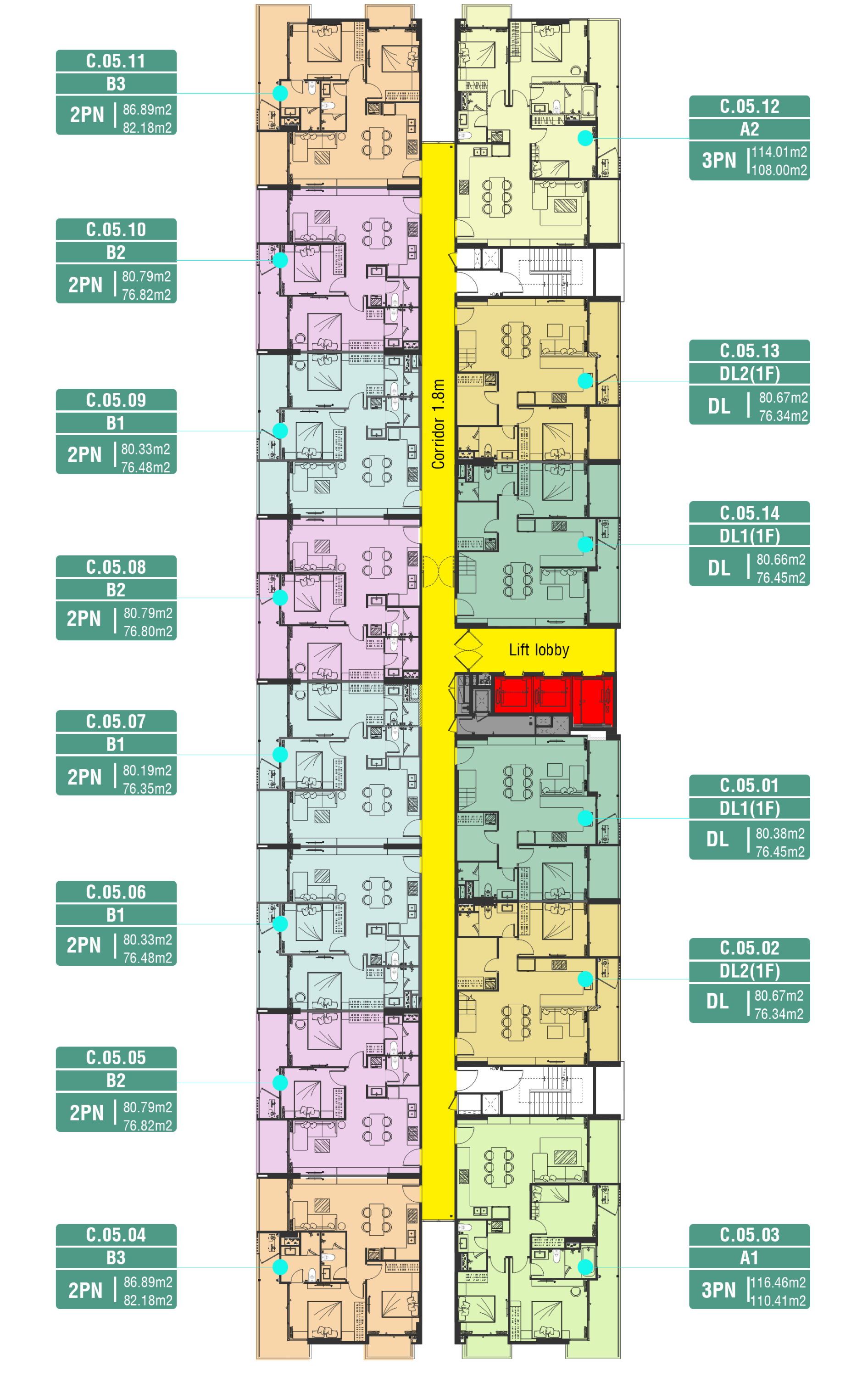 Duplex tầng 5